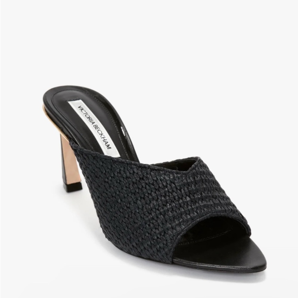 Victoria Beckham raffia mules sandal 36.5